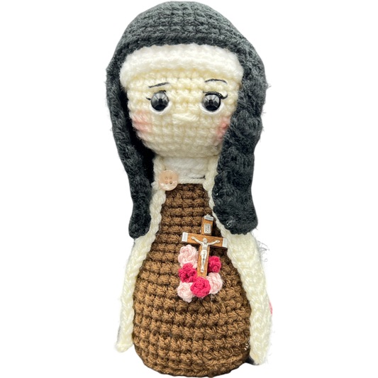 Saint Therese, the Little Flower Crochet Doll.