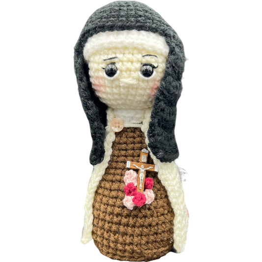 Saint Therese, the Little Flower Crochet Doll.